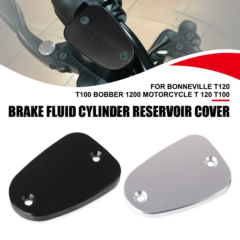 

AccessoriesRear Brake Cylinder Fluid Reservoir Cap Cover Aluminum For BONNEVILLE T120 T100 BOBBER 1200 Motorcycle T 120 T100