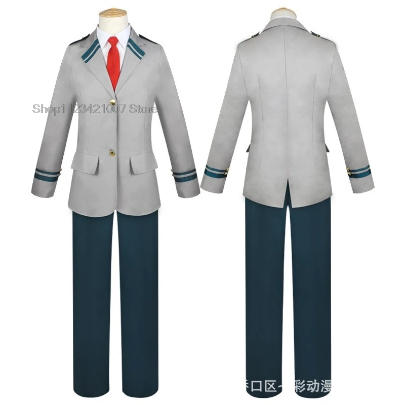 My Hero Academia Anime Midoriya Izuku Cosplay Costume Todoroki Shoto School Uniform Set Wig Suit Unisex Halloween Role Play 2024