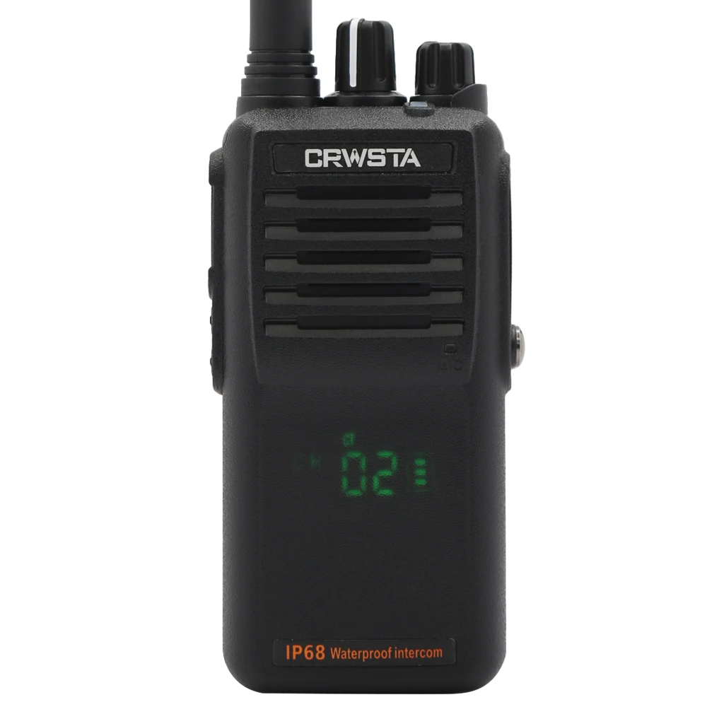 

CRWSTA GX-760 Professional Waterproof Transceiver 8 Watts Handheld Walkie Talkie IP68 UHF Intercom System Wireless