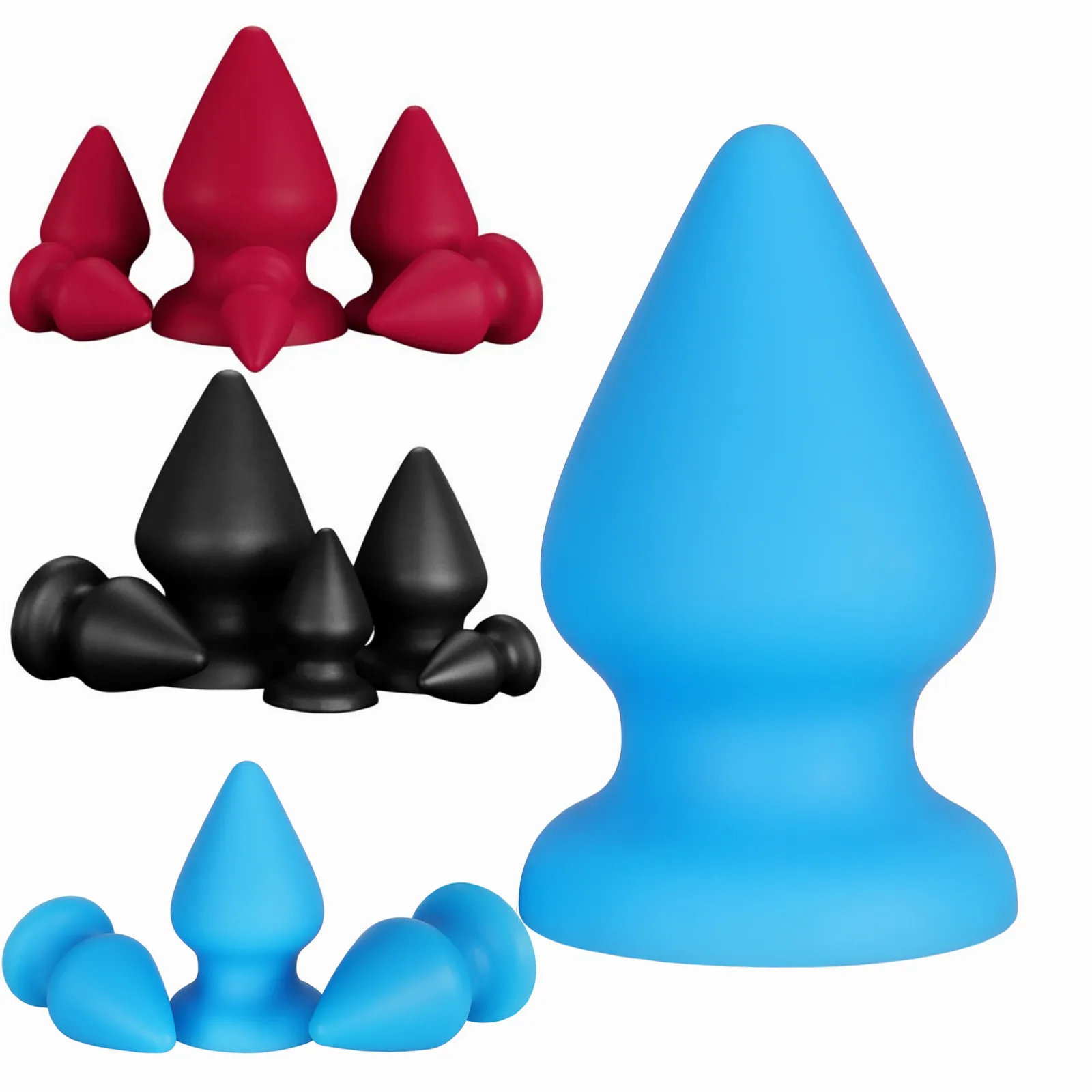 Huge XXXL Anal Plug Soft Silicone Soft Conical Butt Plug Big Anal Dildos Women G-spot /prostate Massage 18 Sex Toys for Men bdsm
