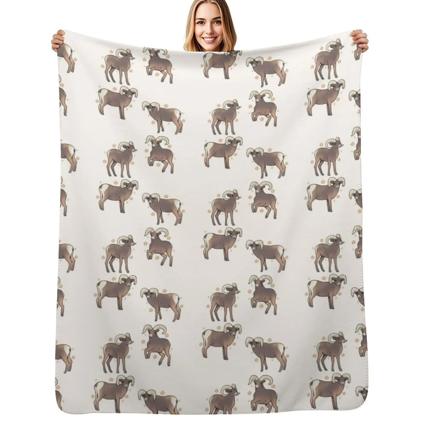 bighorn sheep pack Throw Blanket All Season Soft Lightweight Blanket for Home