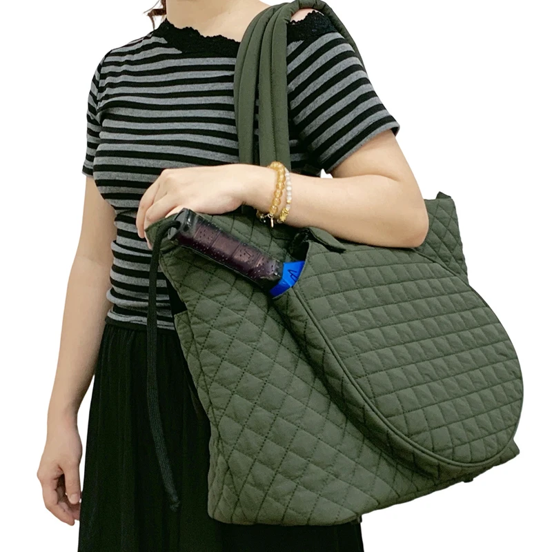 Women Pickleball Bag Large Capacity Tennis Squash Racquet Handbag Army Green Portable Padel Pickleball Badminton Shoulder Bags