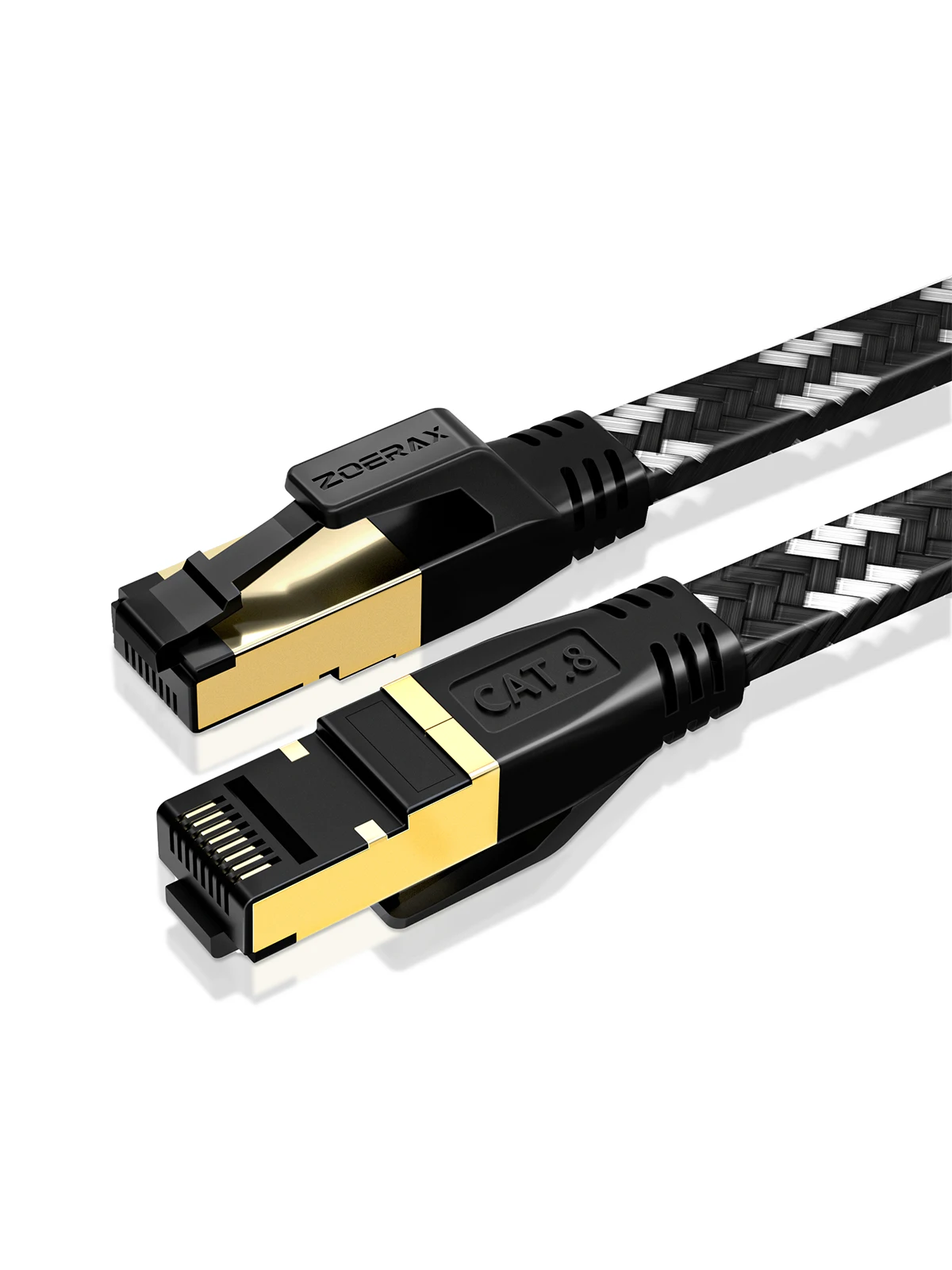 Kabel Ethernet ZoeRax Cat8 40Gbps 2000MHz Cat 8 RJ45 do routera, modemu, internetu, kabel sieciowy RJ45 — zdjęcie produktu 7