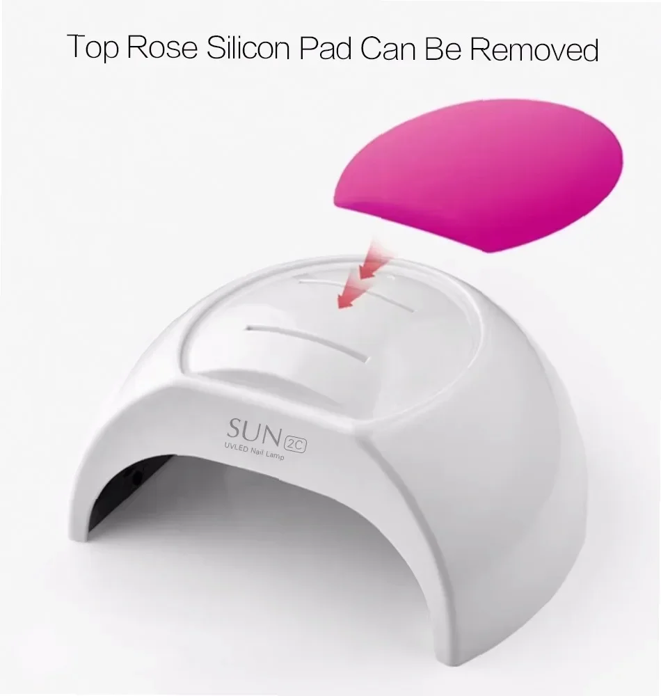 48W Portable UV LED Nail Dryer with 4 Timer Settings, Fast Curing for Gel Polish at Home & Salon