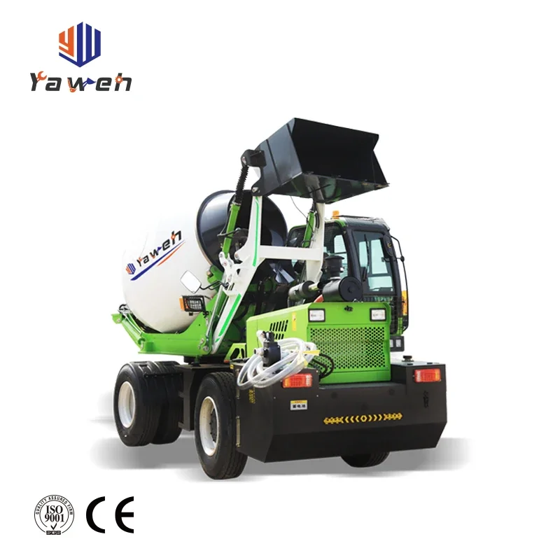 4 Wheel Drive Self Loading Cement Mixer Mini Concrete Pump Provided Yugong Machinery Co. Ltd Concrete Mixer and Pump National 2