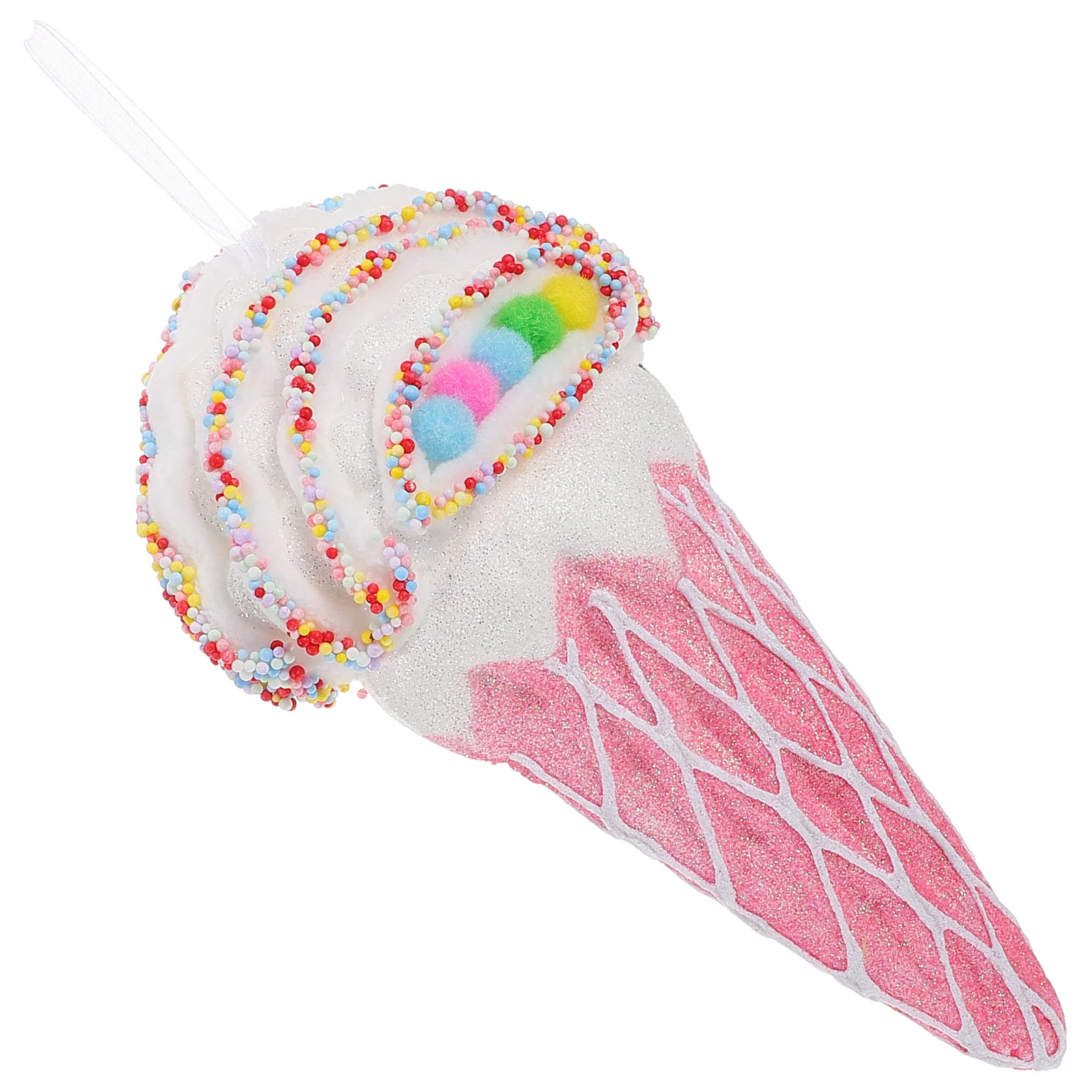

Large Ice Cream Prop Kids Party Fake Ice Cream Cone Durable Easy Clean Photo Prop Cosplay Party Display Decor Fake Food