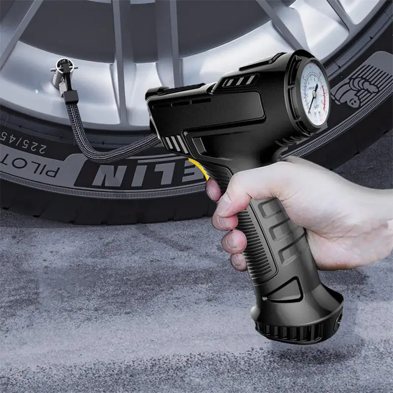 Cordless Tire Inflator Portable Air Compressor Tire Pump 150PSI 12V Electric Air Pump With LED Light For Motorcycle Bike Balls