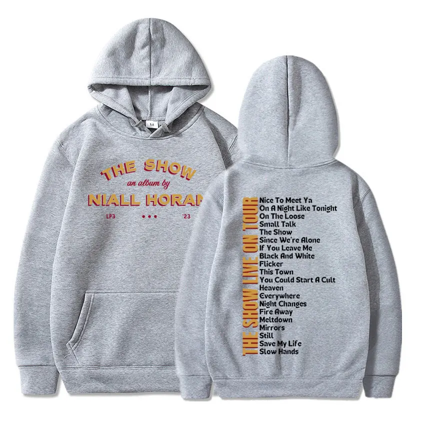 Niall Horan 2024 The Show Live On Tour Aesthetic Oversized Sweatshirt Men Women Hip Hop Vintage Concert Hoodie Fans Gift