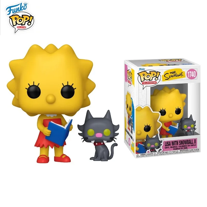 FUNKO POP Original Simpsons Clown Custie Tini Lisa Snowball II peut jouer à la figurine modèle Collection cadeaux de vacances en Stock