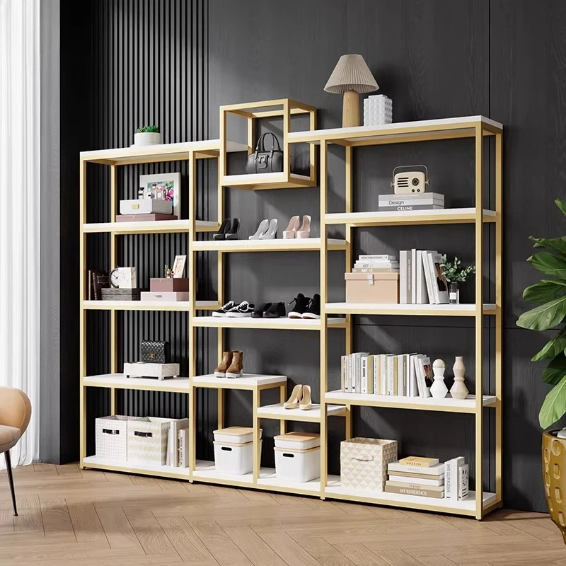 Shoe display rack Shoe store  Shelf Bag rack High heel shoe display  Against the wall Clothing store display cabine