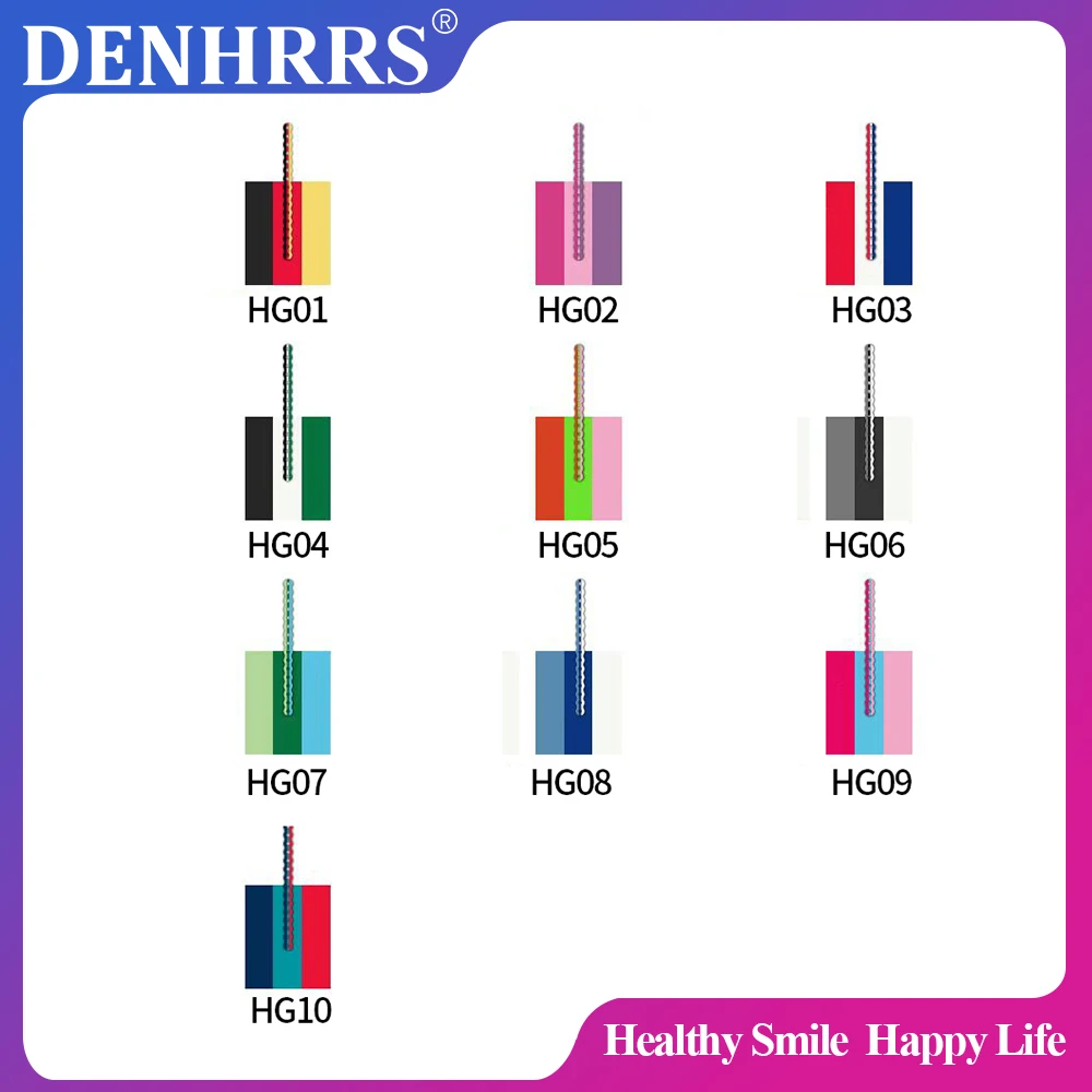 15Feet/Roll Orthodontic Dental Triple-Color Elastic Ultra Power Chain Short Type