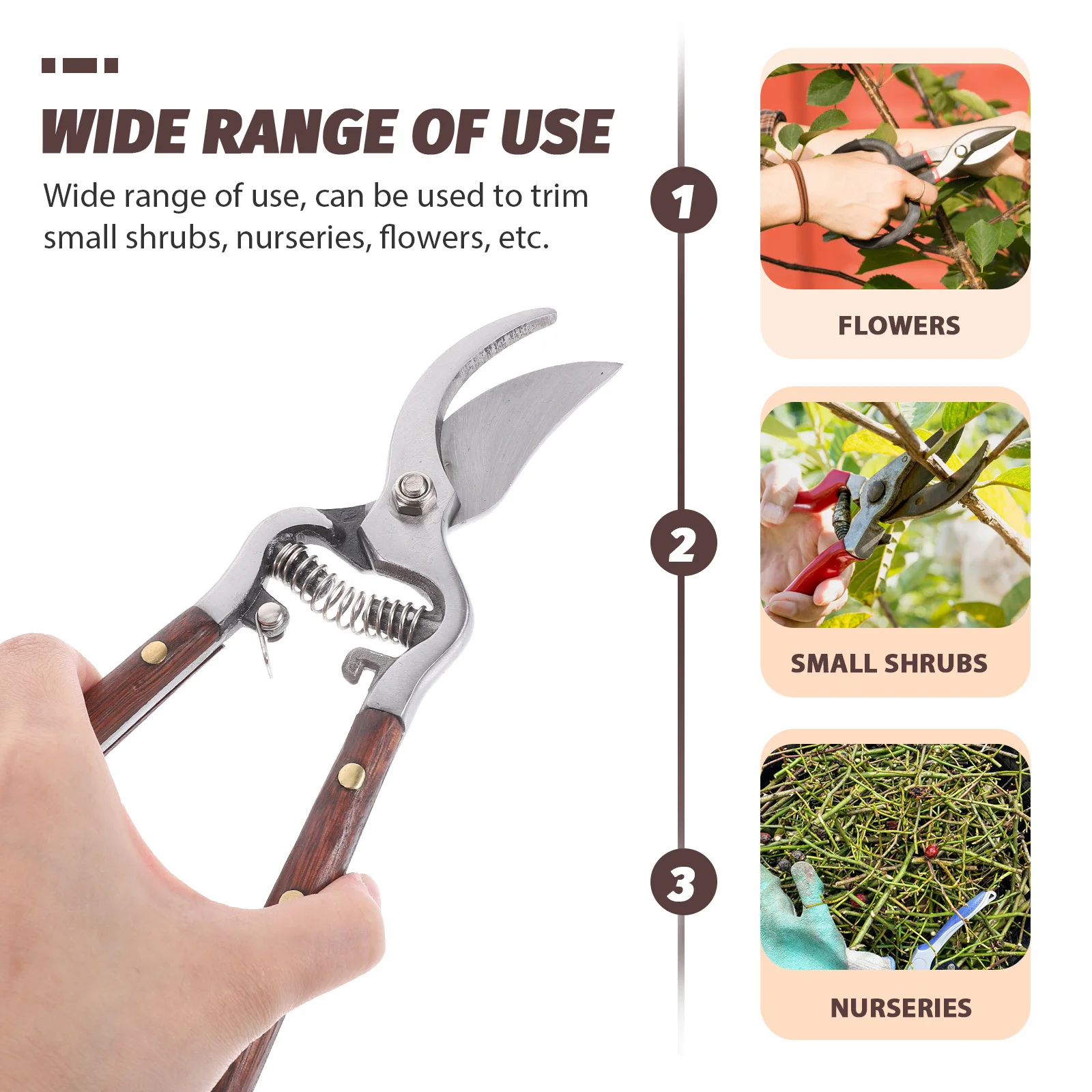 

Pruning Shears Professional Garden Scissors For Tree Branch Trimming Hand Pruner Gardening Tool Floral Cutting Practical Branch