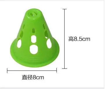 10pcs Soccer Trainning Cone Stadium Marking Agility Training Marker Free Slalom Skate Pile Cup Football Training Equipment