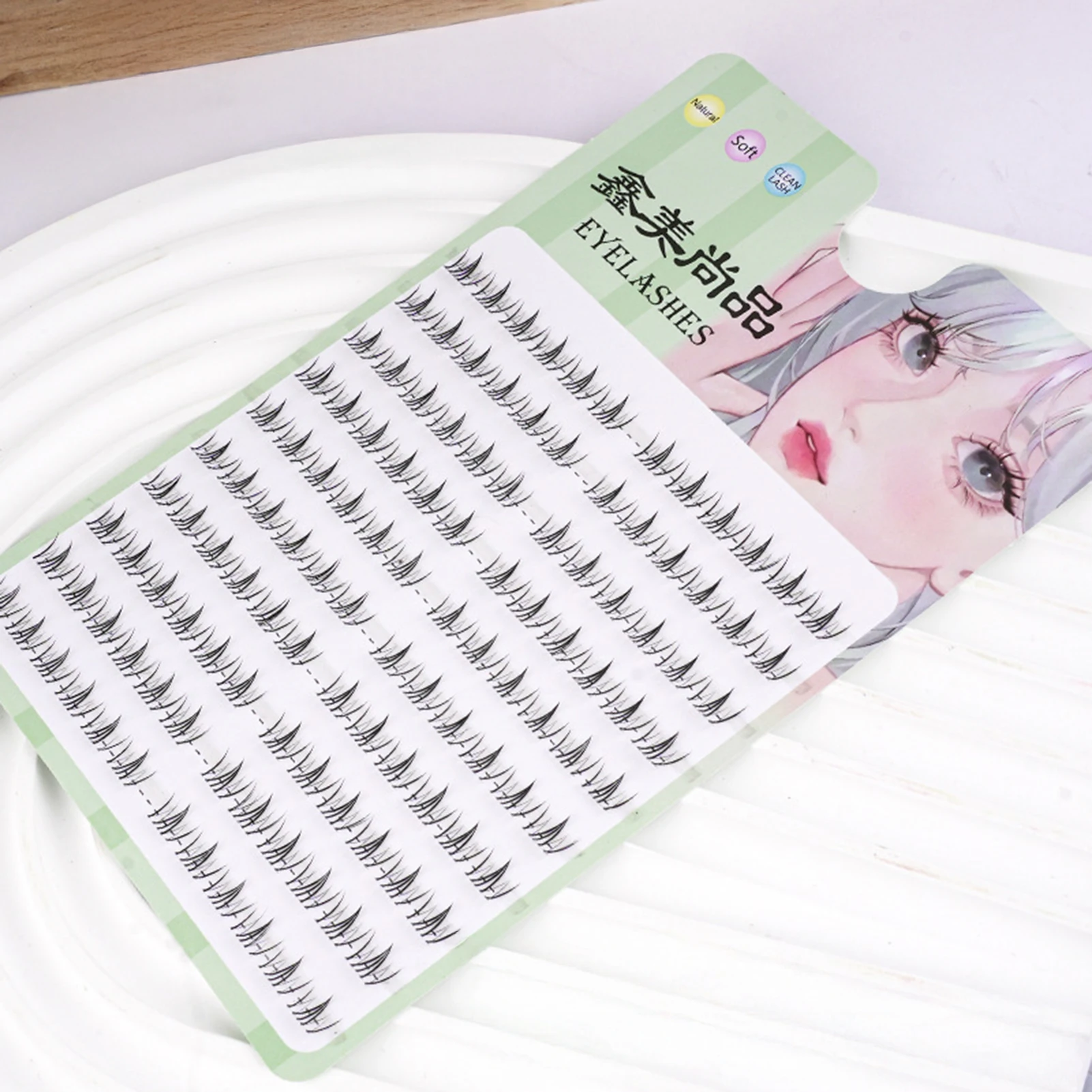 4-6mm Bottom Lashes natural soft under eyelashes Thin Band Clusters Wispy False Eyelash Extensions Professional makeup supplies