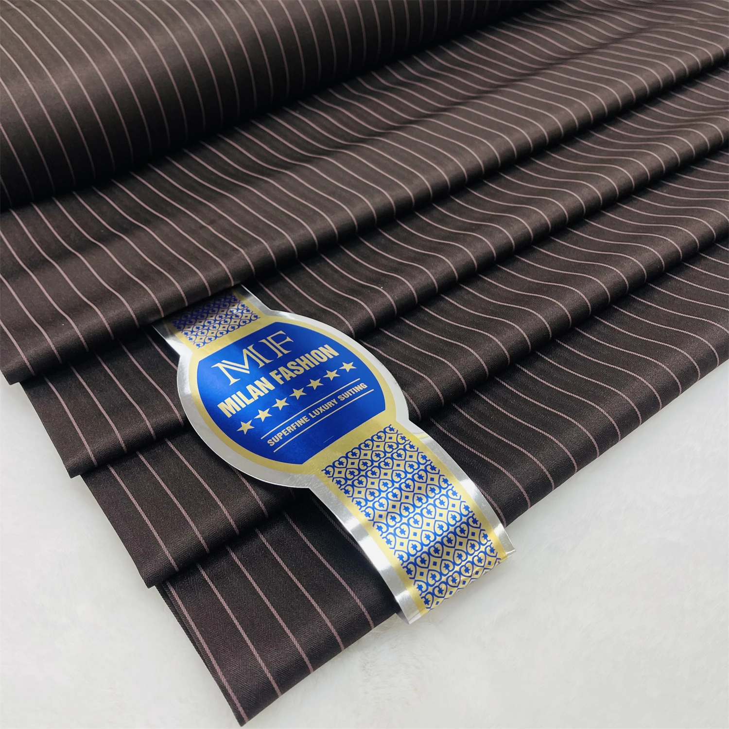 

2026 Pure Color Stripe TR Fabric For Men 100% Cotton Swiss Voile Lace Polish Lace Nigerian Lace Fabric High Quality 5 Yards Sew