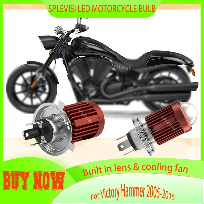 

High-Performance LED Headlamp: 6000K White & 3000K Yellow Option For Victory Hammer 2005 2006 2007 2008 2009 2010 2011 2012-2015