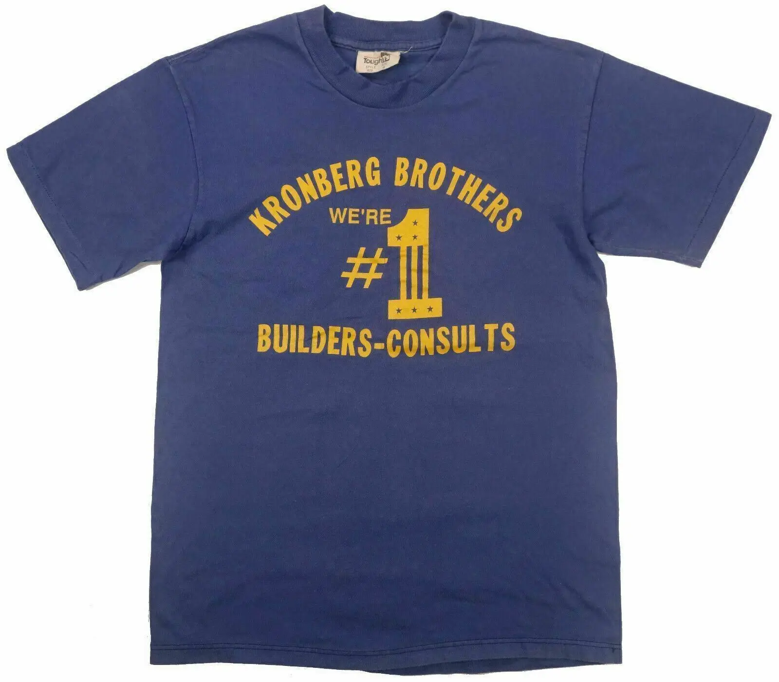 Kronberg Brothers Builders Consults Vintage T Shirt Medium Wearguard Tought 80'S