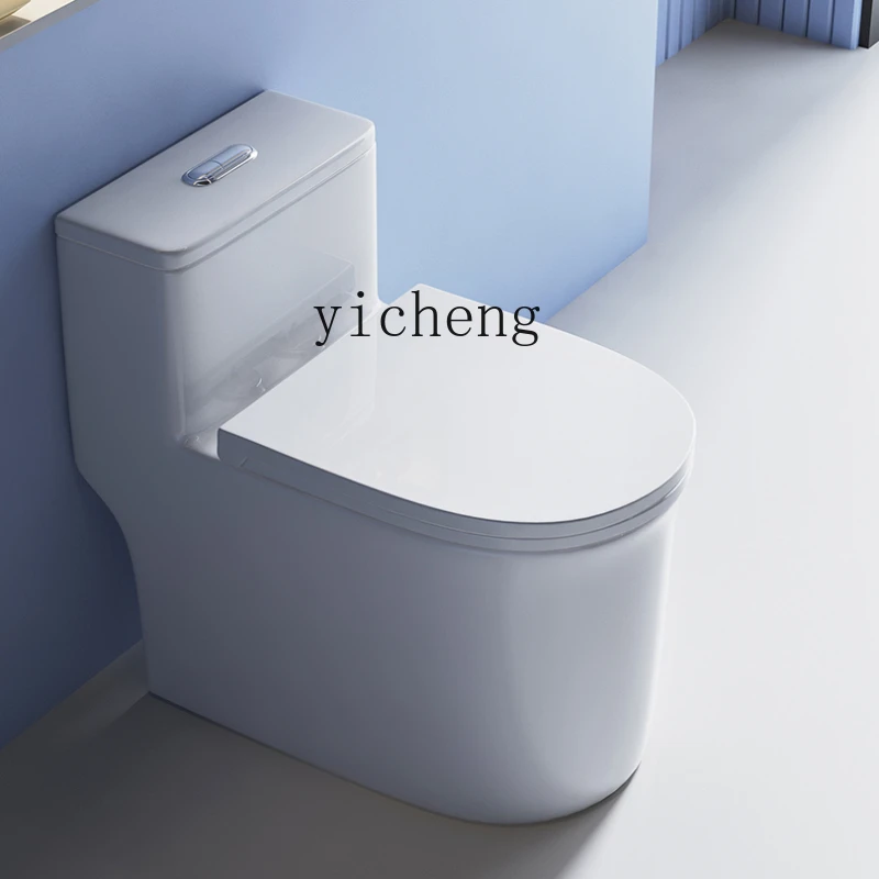 Splash-Proof Household Ordinary Flush Siphon Toilet Bathroom Toilet Bowl