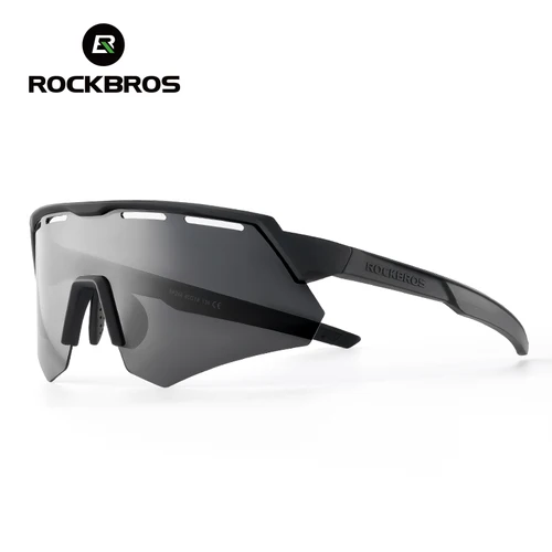 Gafas de bicicleta ROCKBROS polarizadas para hombres y mujeres, gafas de bicicleta de 4 lentes MTB, gafas de ciclismo de carretera con montura para miopía, gafas de sol