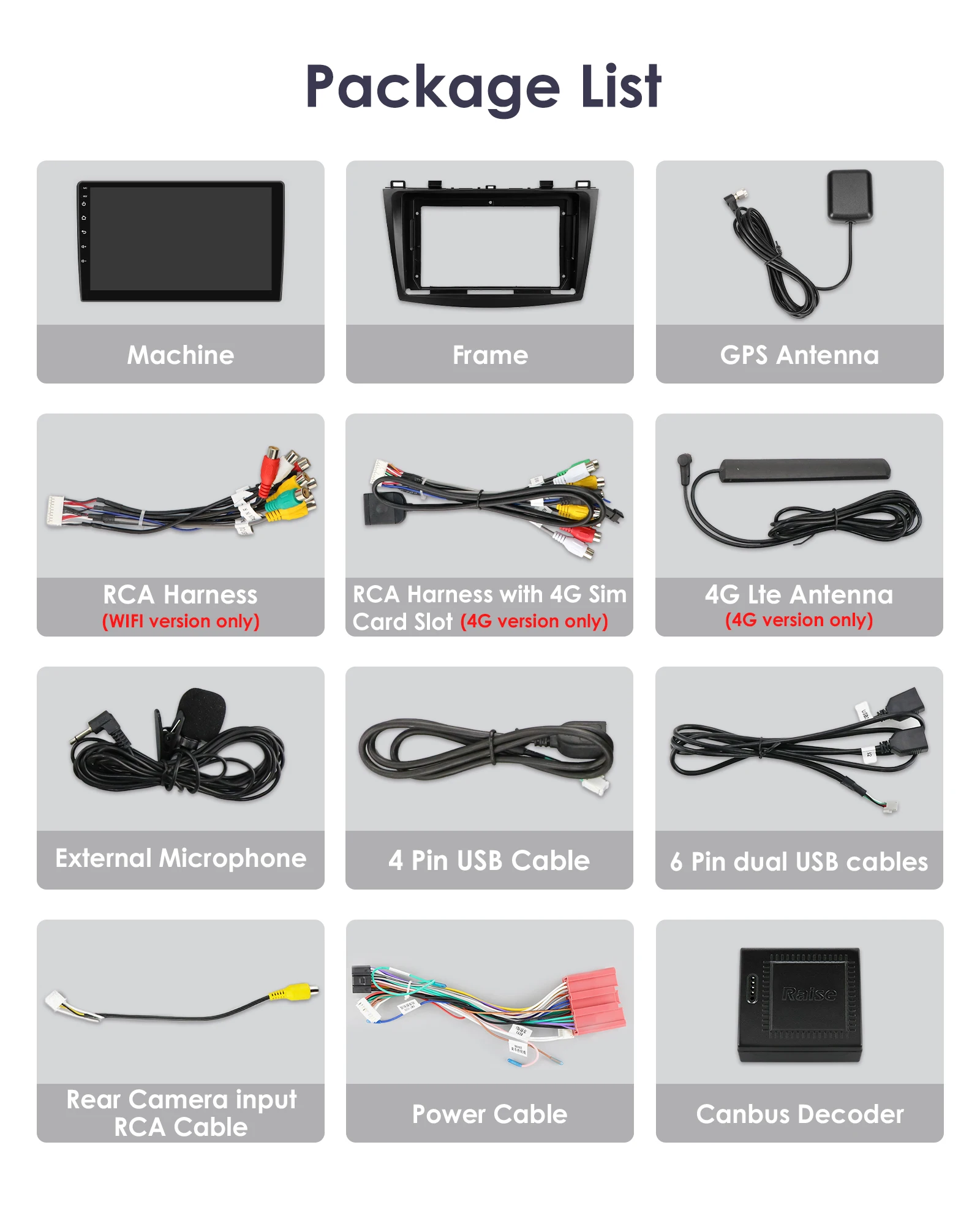 Hizpo 8+128G Car Radio For Mazda 3 2010 2011 2012 2013 Multimedia