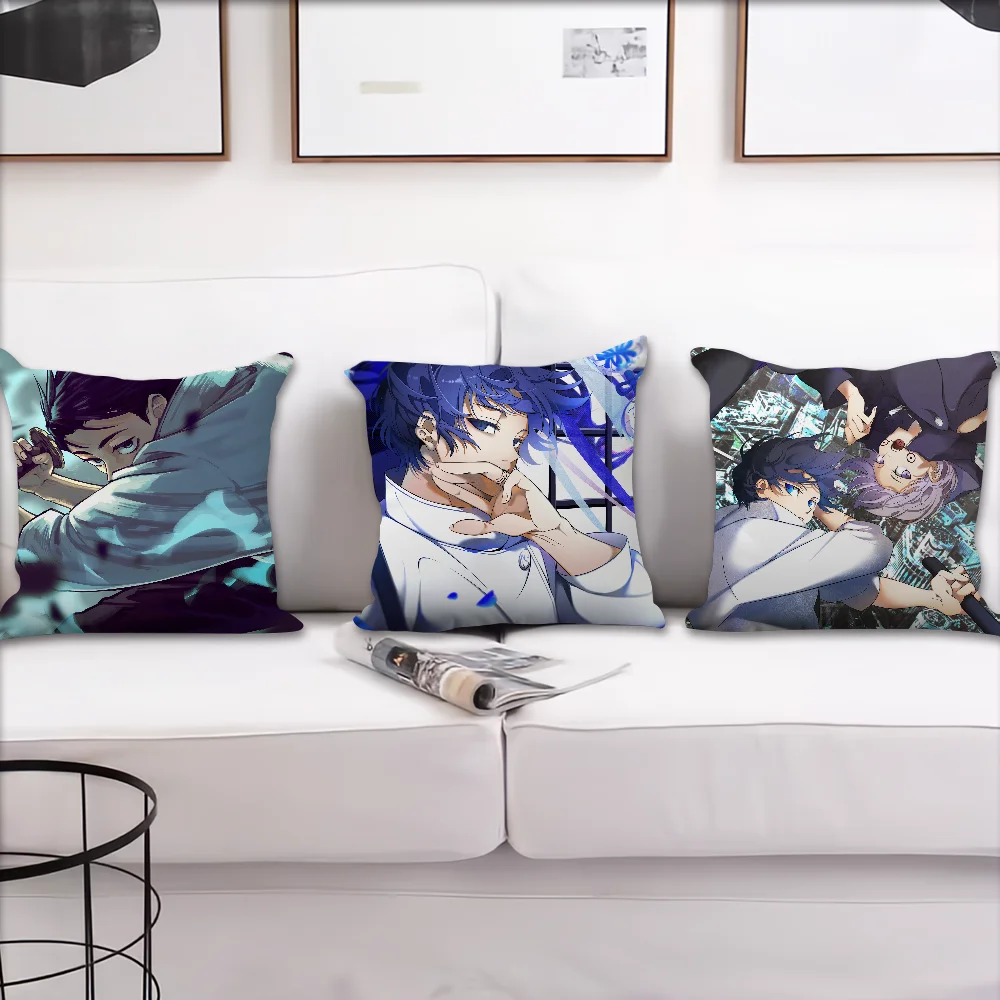 cushion cover Kaisen Pillow Case Room Bedroom Sofa Yuta Living Backrest J-Jujutsu Car Square Okkotsu Headboard