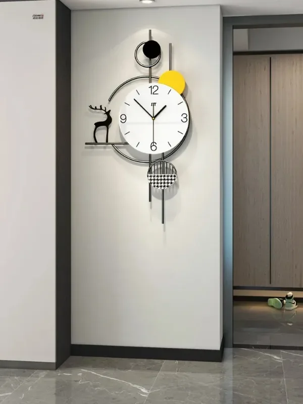 For  Living Room, Home Watch, Morden Design Clocks, Silent Art Decoration, Nordic Hanging Horologe