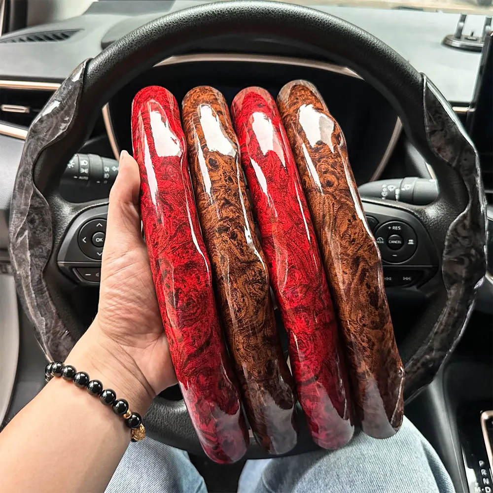 Non-Slip Car Steering Wheel Cover Carbon Fiber Booster Cover Auto Interior Accessories For BMW F10 G30 E92 G20 E46 E90 X3 X5 E53