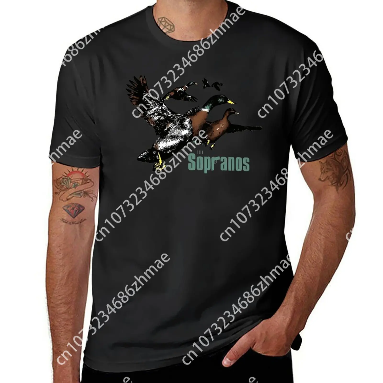 Camiseta De Ducks The Sopranos Para Hombre, Camisa Lisa De Peso Pesado