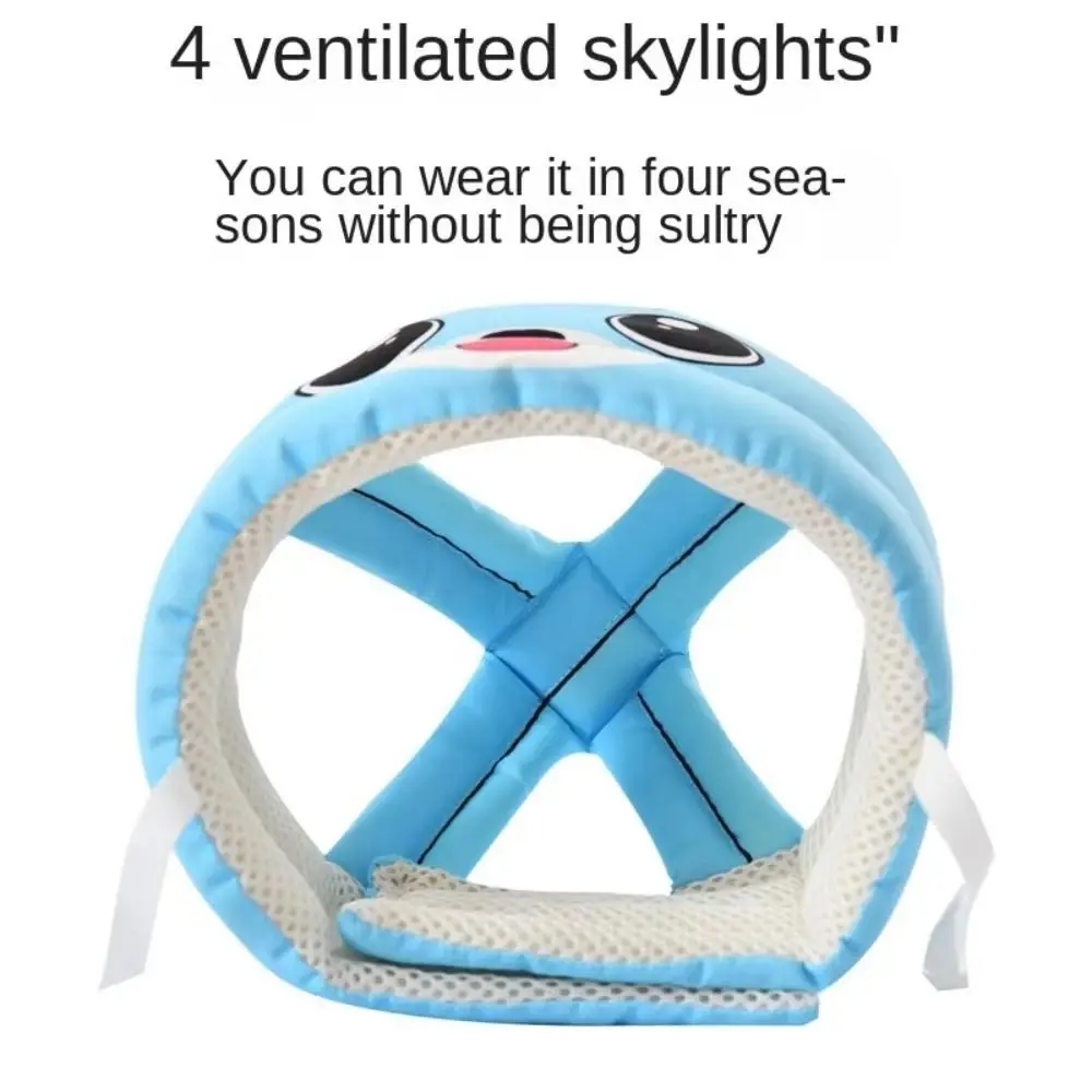 قابل للتعديل طفل رئيس حامي واقية القطن الطفل المضادة للسقوط وسادة امتصاص الصدمات تنفس لطيف الوفير بونيه الأطفال #4