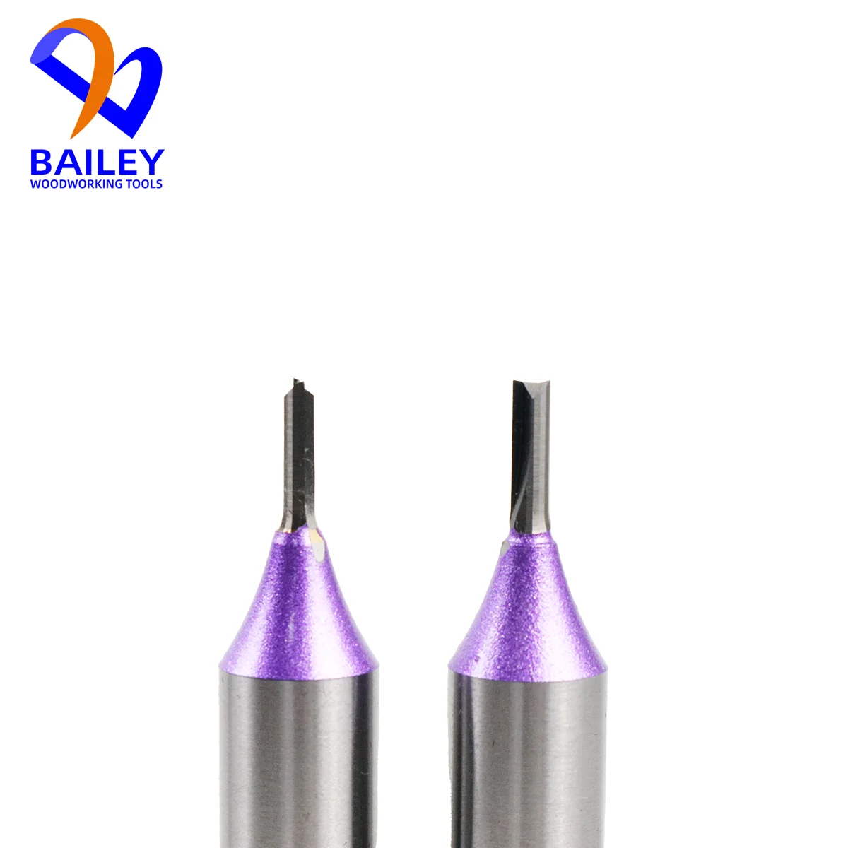 BAILEY 1PC 3/3.5mm 2 Flutes TCT Straight Bit EndMill Cutter Tungsten Carbide for MDF Plywood Chipboard Wood Woodworking Tool