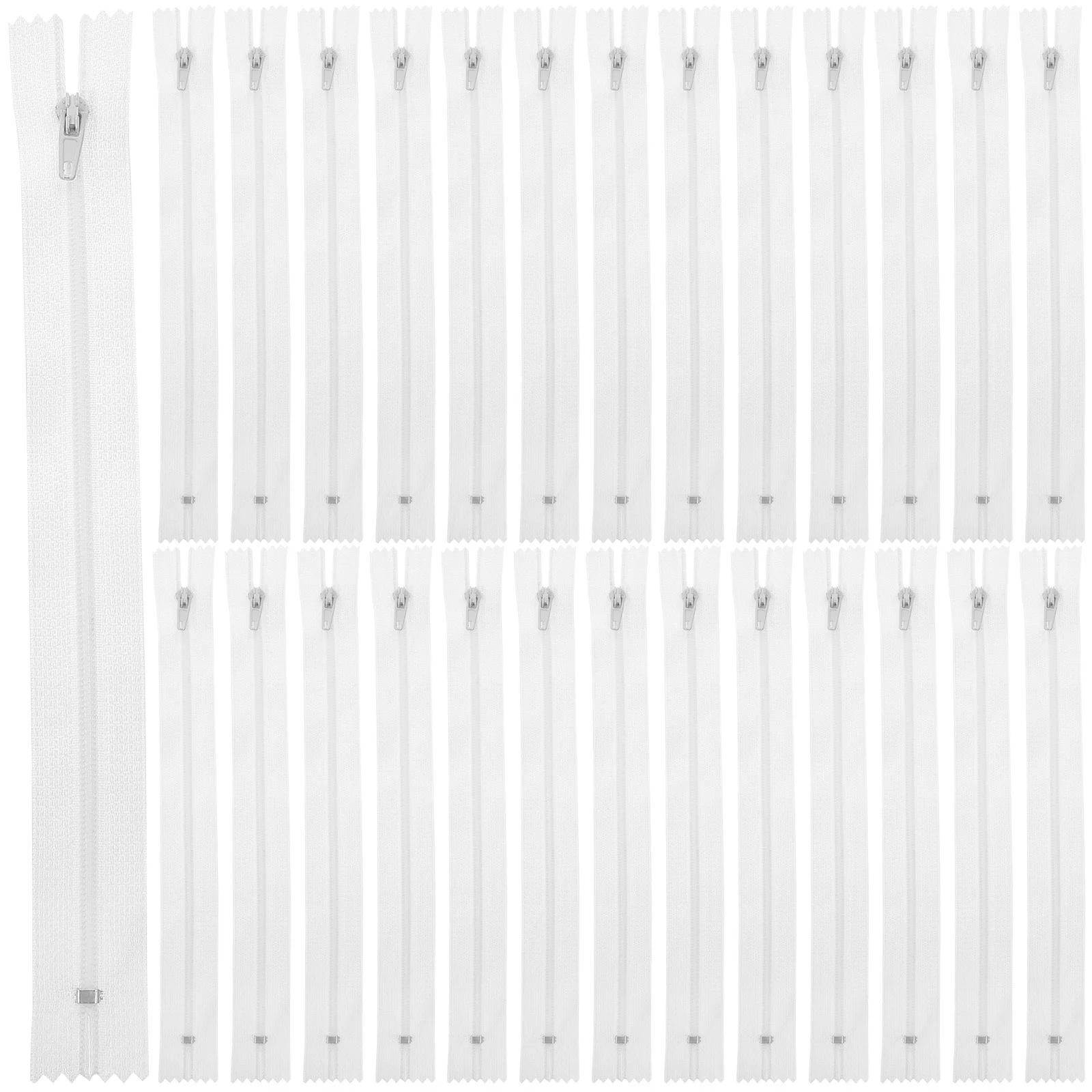 

100Pcs Self-Locking Nylon Invisible Zippers for Tailor Sewing Clothes Bags Crafts Replacement Sewing Accessories