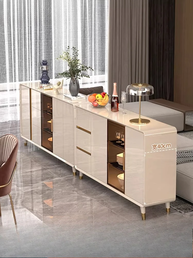 Sideboard: Simple, modern, high-end, multi-functional side, storage cabinet, living room, wine cabinet, integrated living room,