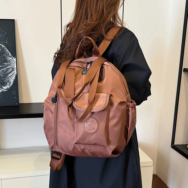 large-capacitywaterproof-backpack-shell-bag-lightweight-new-shoulder-short-business-trip-backpack-fashion-commuter-bag-women