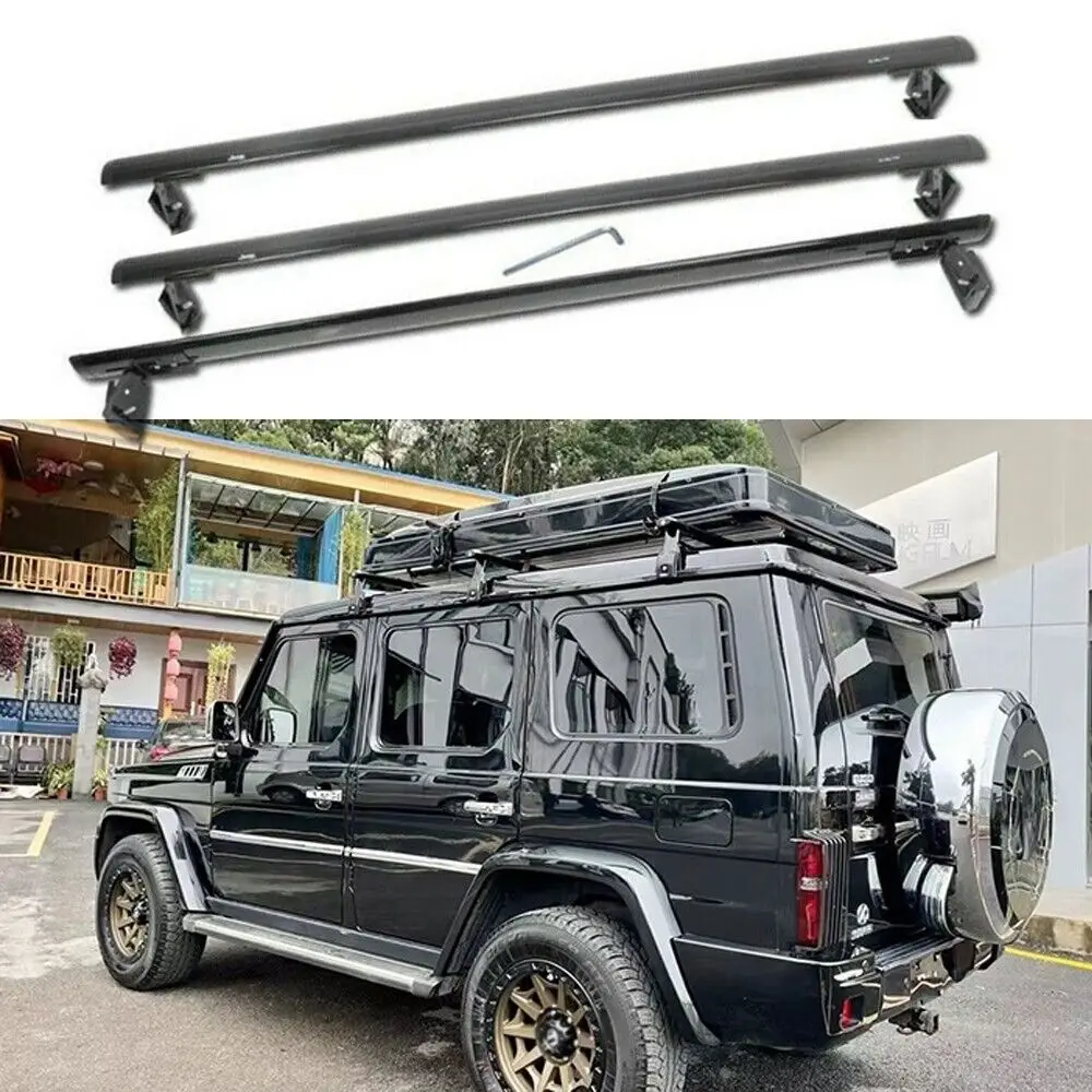 3PCS Roof Rack Cross Bars Crossbar Fits For Mercedes Benz W463 G-Class 2001-2018