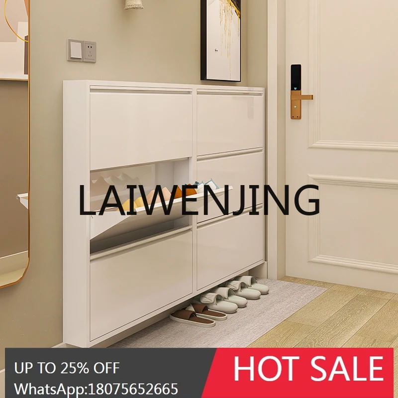 Ultra-Thin Shoe Cabinet Home Integrated New Popular 12cm Modern Simple Large Capacity Entrance Cabinet