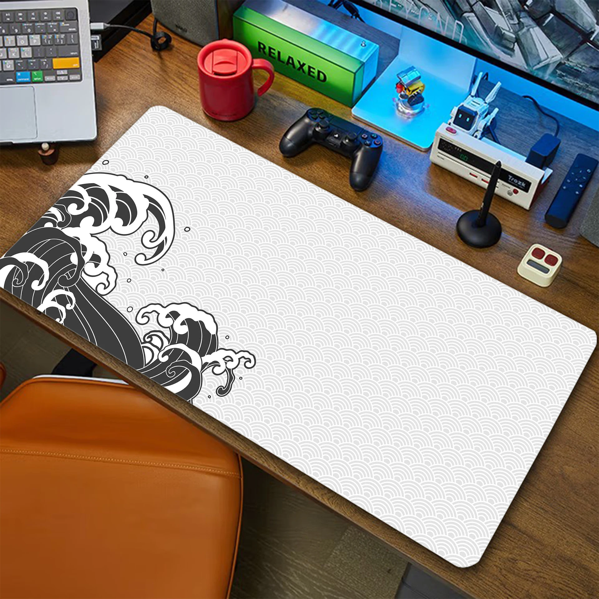 

Great Wave Extended Mouse Pad Anti-slip Office Mousepad Gaming Speed Keyboard Pads Rubber Table Carpet Computer Gamer Desk Mat