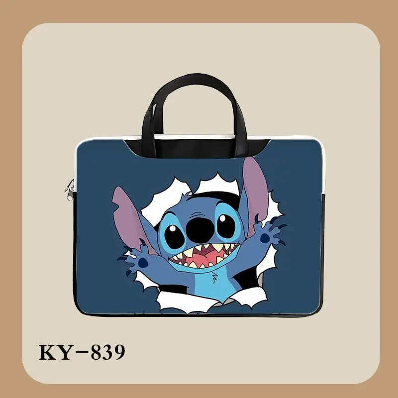 

Disney Anime Stitch Laptop Bag 14 16 Inch Laptop Bag for Macbook Air Pro Lilo & Stitch Computer Shoulder Handbag Briefcase Gift