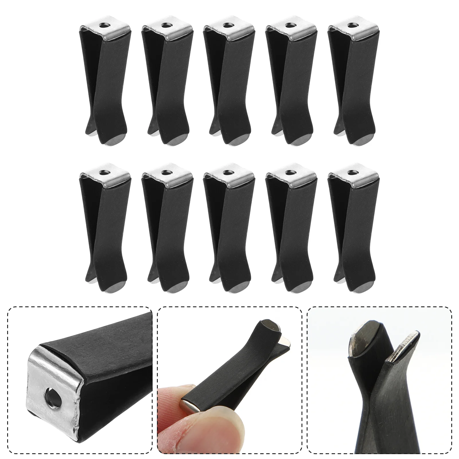 

30 Pieces Socket Air Conditioning Hole Perfume Stick Miss Essential Oil Diffuser Car Vent Clip Ferromanganese Vents Black Clips