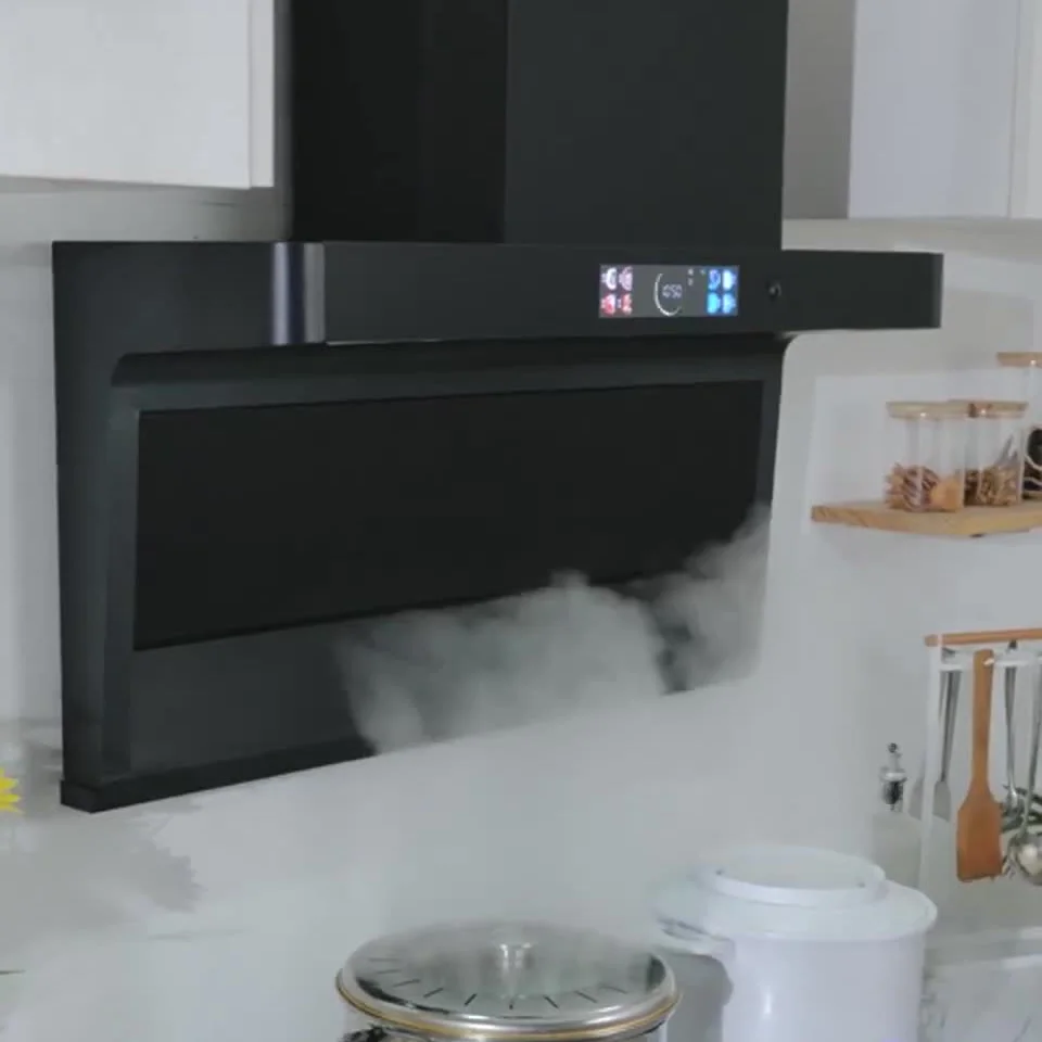 for OEM 710mm Intelligent Range Hood Household Kitchen Top Side Double Suction Automatic Cleaning 7 Font Inverter Booster