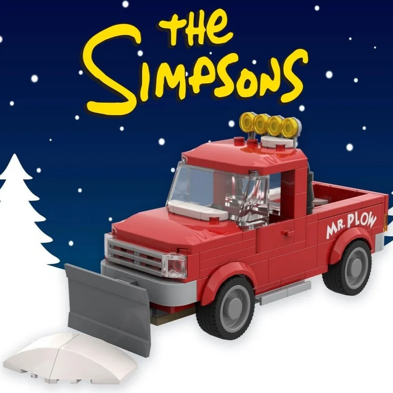 Novo modelo de scooter de neve MOC, bloco de construção tecnológico, carro de corrida Speed Champion, modelo de brinquedo educativo infantil para presente