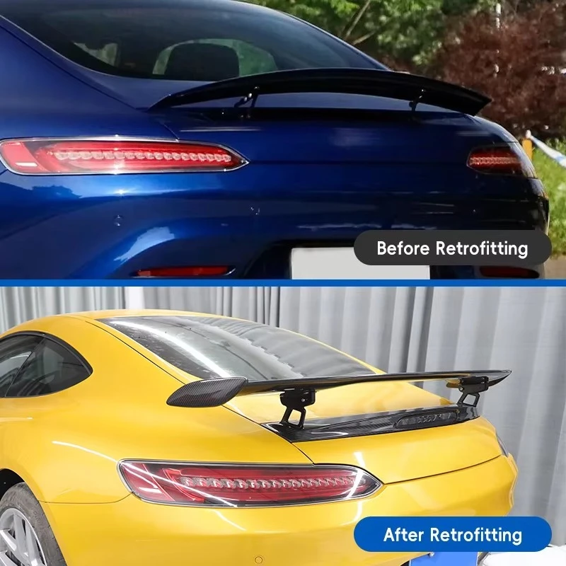 STLF CLRAK Car Upgrade Carbon Fiber Tail Decorative Panel New Condition Fit for 2015-2023 GT GTS GTR Pro Style 2