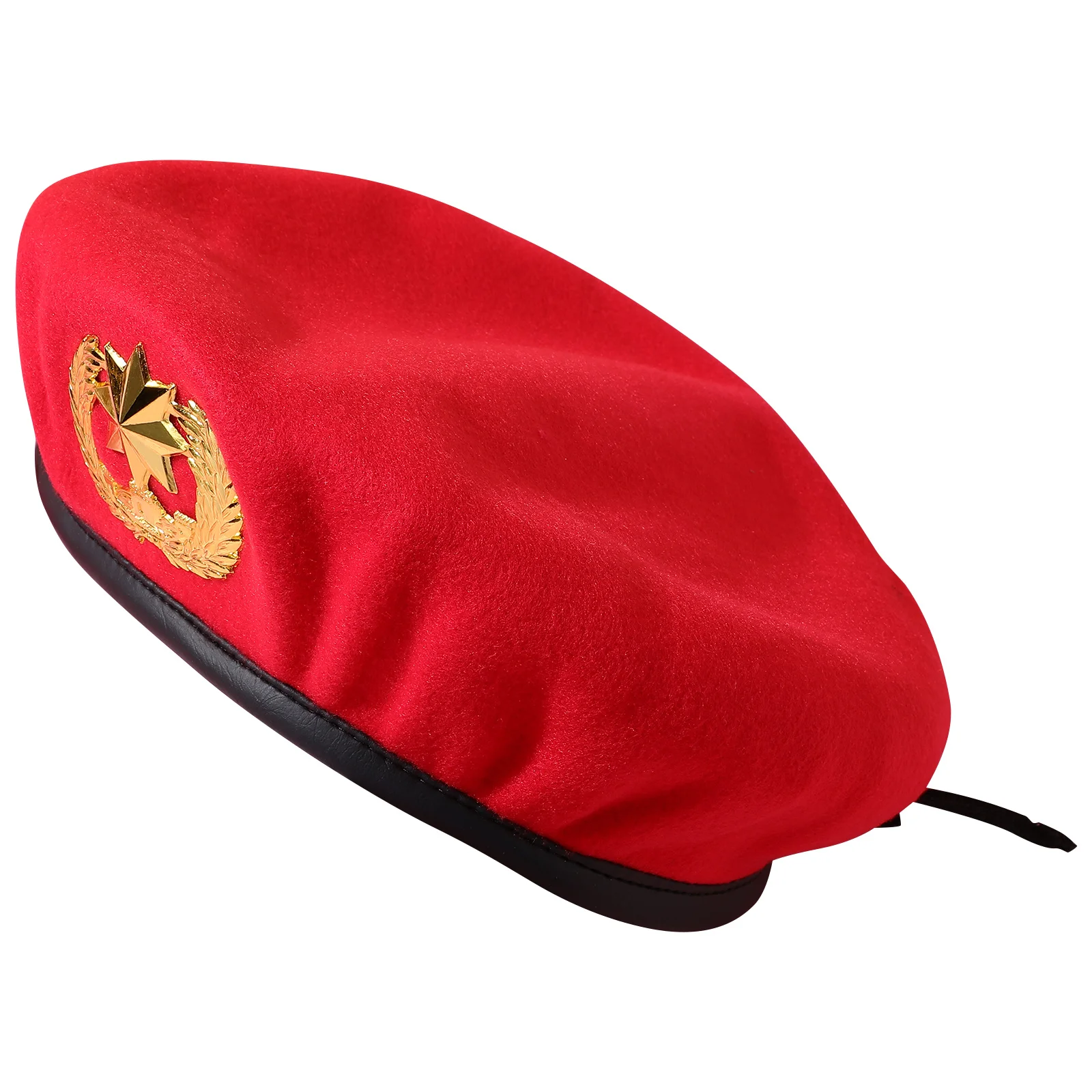 

Stage Performance Sailor Beret Hat For Adults Women Retro Woolen Dance Costume Party Hat Adjustable Cap