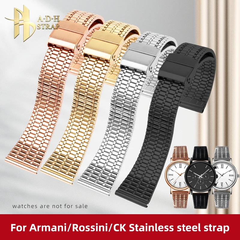 العالمي الفولاذ المقاوم للصدأ سلسلة ساعات معدنية ل كاسيو أماني الأحفوري المواطن غرامة الصلب حزام 18 مللي متر 20 مللي متر 22 مللي متر سوار مقاوم للماء