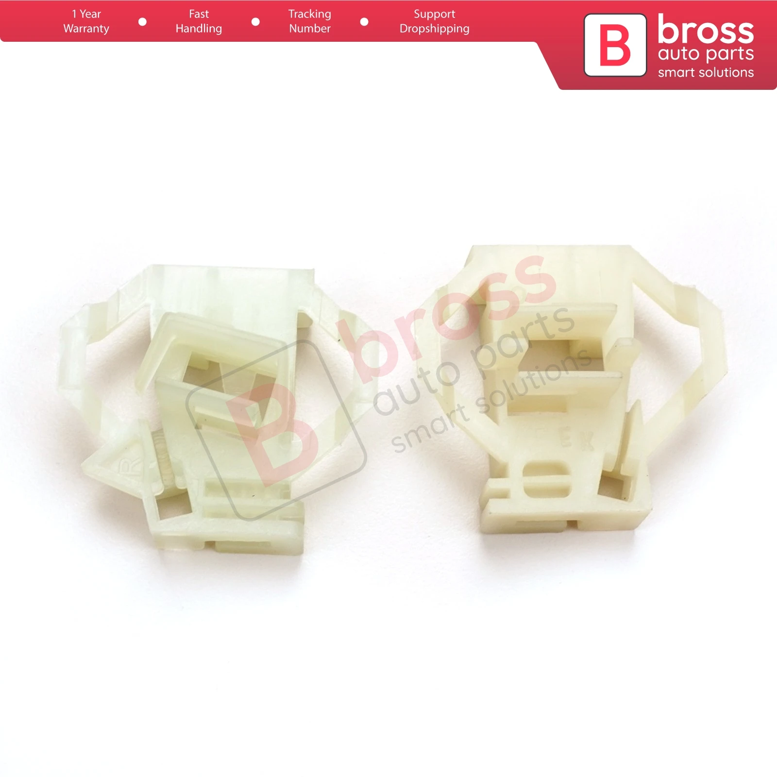 Bross Auto Parts BWR34+BWR63 Window Regulator Repair Clips Front Right 1U0837462B for Skoda Seat VW Made in Turkey Top Store