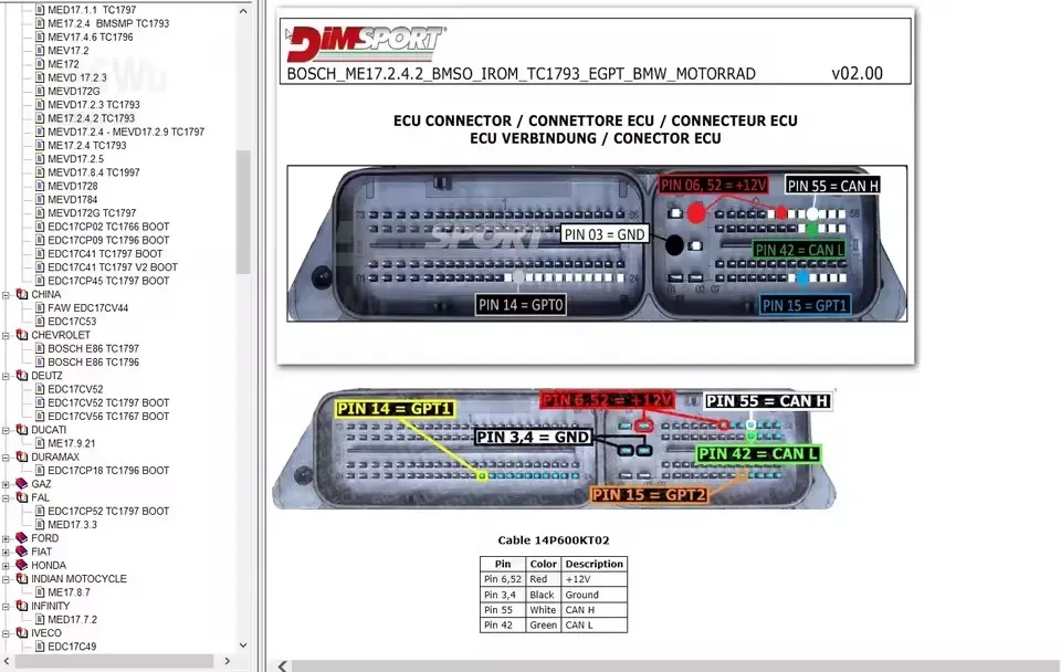 مقاعد البدلاء Pin Outs Ecu Software Boot Ecu PinOuts مجموعة البرامج إصلاح الملفات دليل المبتدئين إلى ECU مخطط الأسلاك القابل للتحرير