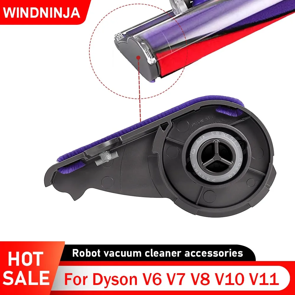 Endkappenabdeckung für Dyson V6 V7 V8 V10 V11 Staubsauger-Rollenbürstenstange, weiche Samt-Saugkopfabdeckung, Ersatzteil