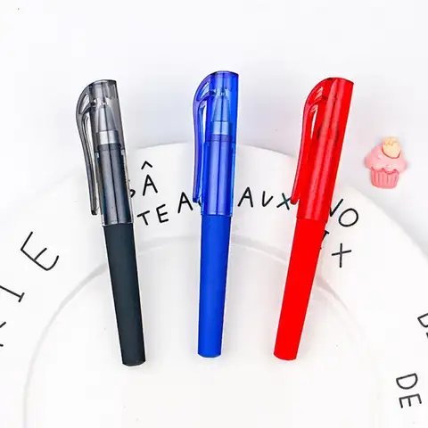 간단한 젤 펜 쓰기 펜, 사무실 비즈니스 서명 펜, 학습 문구, 미니 부드러운 쓰기, 간단한 문구, 2 개