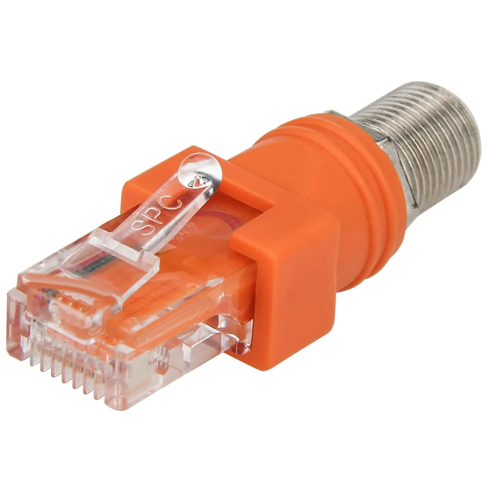 Coaxial to Ethernet Adapter 4 Pack Coax RF F Female to RJ45 Male Converter for Line Tester