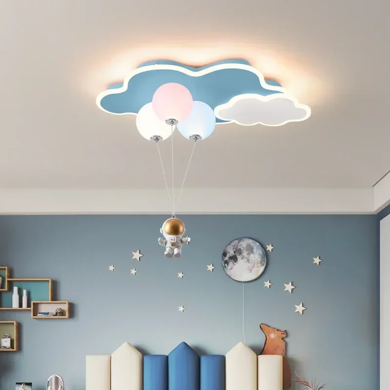 Creative Balloon Chandelier for Children's Bedroom Study Room Cloud/Aircraft Pendant Light with Remote Control Interior Lighting - view 3