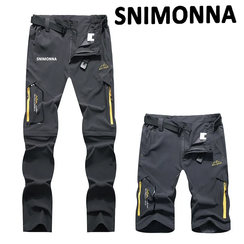 

Men's Camping Hiking Pants Trekking High Stretch Summer Thin Waterproof Quick Dry UV-Proof Outdoor Travel Trousers